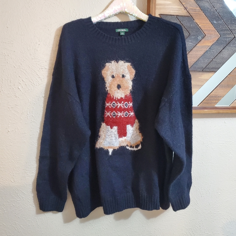 ●CHOOSE XS - XL● NWT Women's Wild Fable Crewneck Heritage Dog Novelty Sweater - Picture 7 of 14
